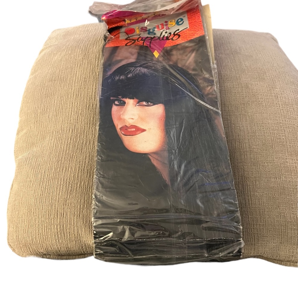 Disguise Supplies Long Black Vampire Wig  OS